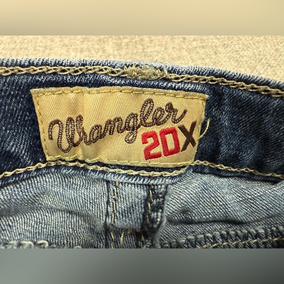 Wrangler 20X Jeans Boys Size 11 Reg Adjustable Waist Straight Leg Dk Denim 0077 - Picture 10 of 10